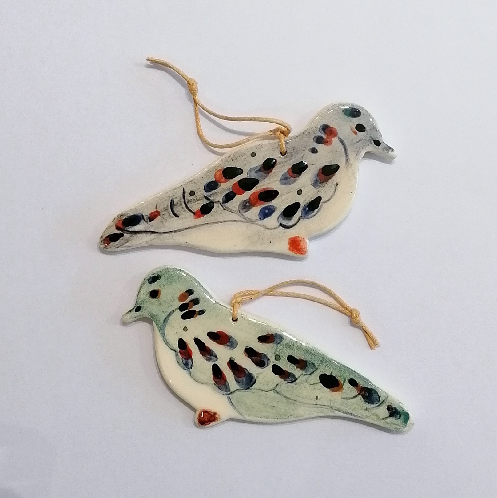 Ceramic Hanging Decoration, Turtle Dove - Image 4