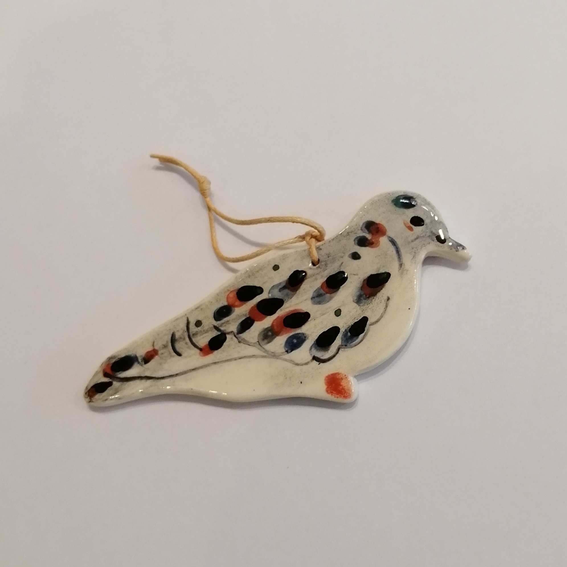 Ceramic Hanging Decoration, Turtle Dove - Image 2