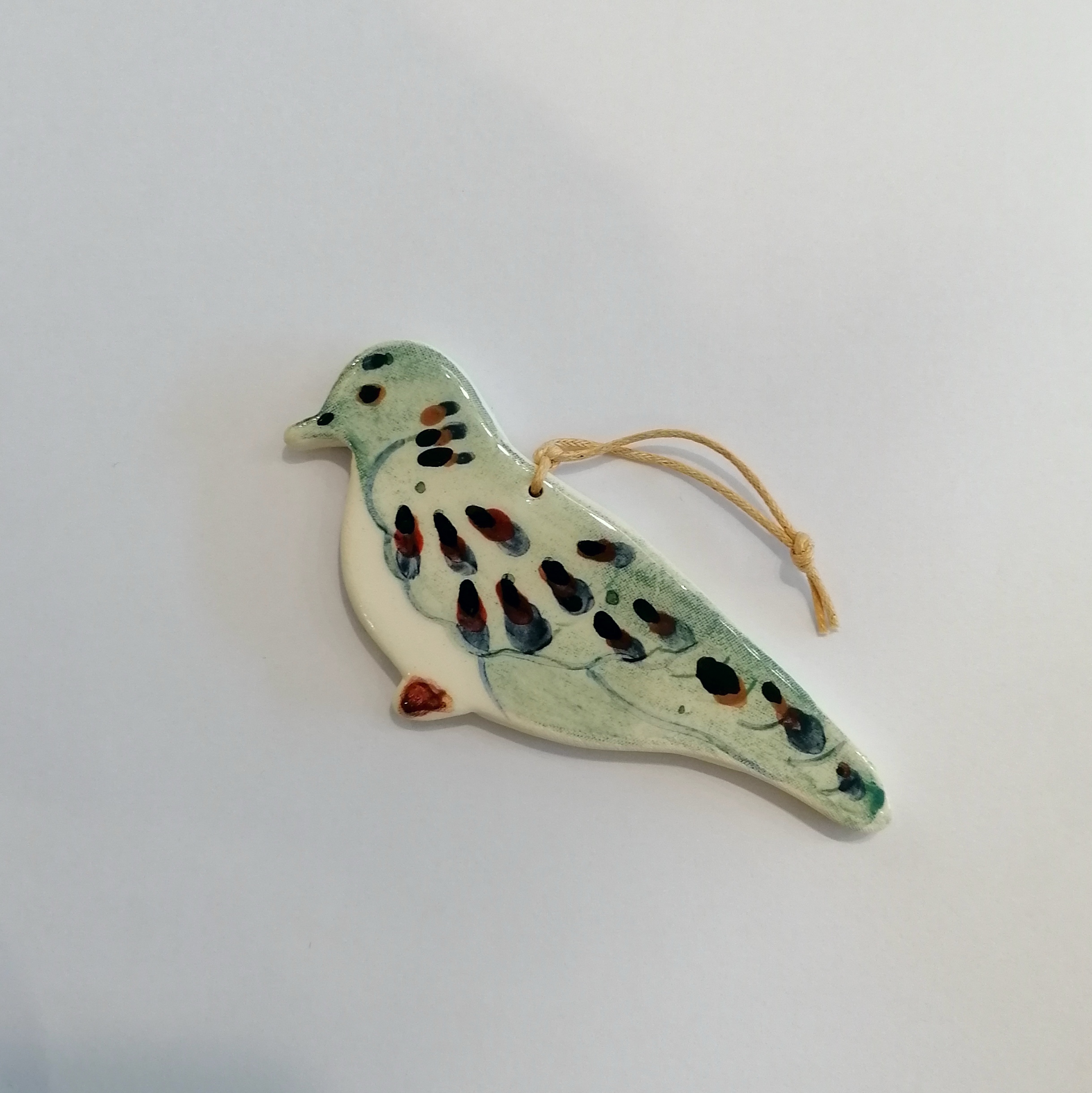 Ceramic Hanging Decoration, Turtle Dove - Image 3