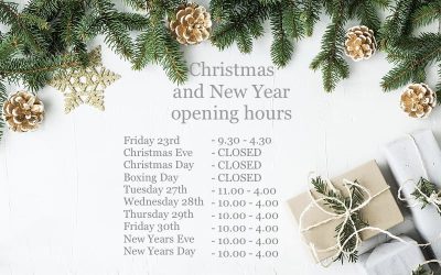 Christmas and New Year opening hours 🎄✨🎁