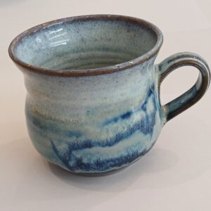 Handmade Mug, Glazed in Attractive Shades of Blue