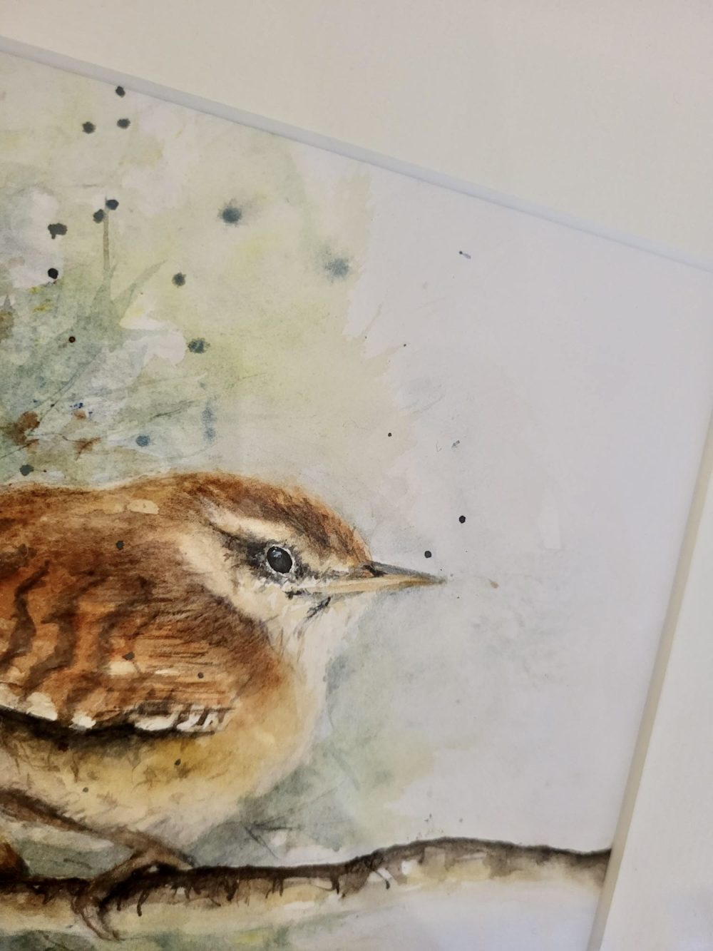 Little Wren, Watercolour Wildlife Painting - Image 3