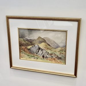 Loughrigg Terrace Towards Grasmere, Original Watercolour, 19th Century