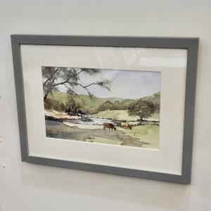 Cows Grazing in the Lake District, Original Watercolour