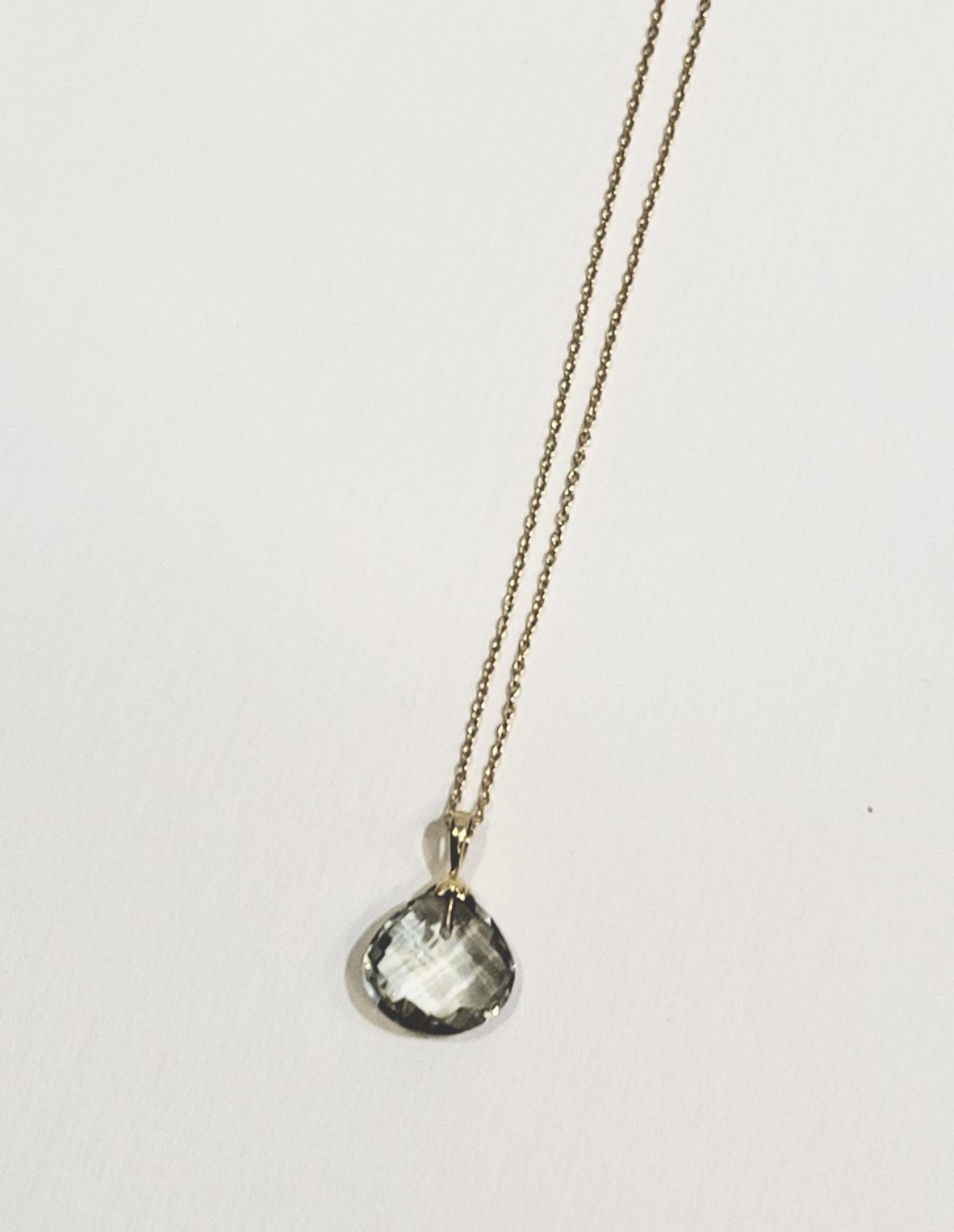 Green Amethyst Pendant Necklace - Image 3
