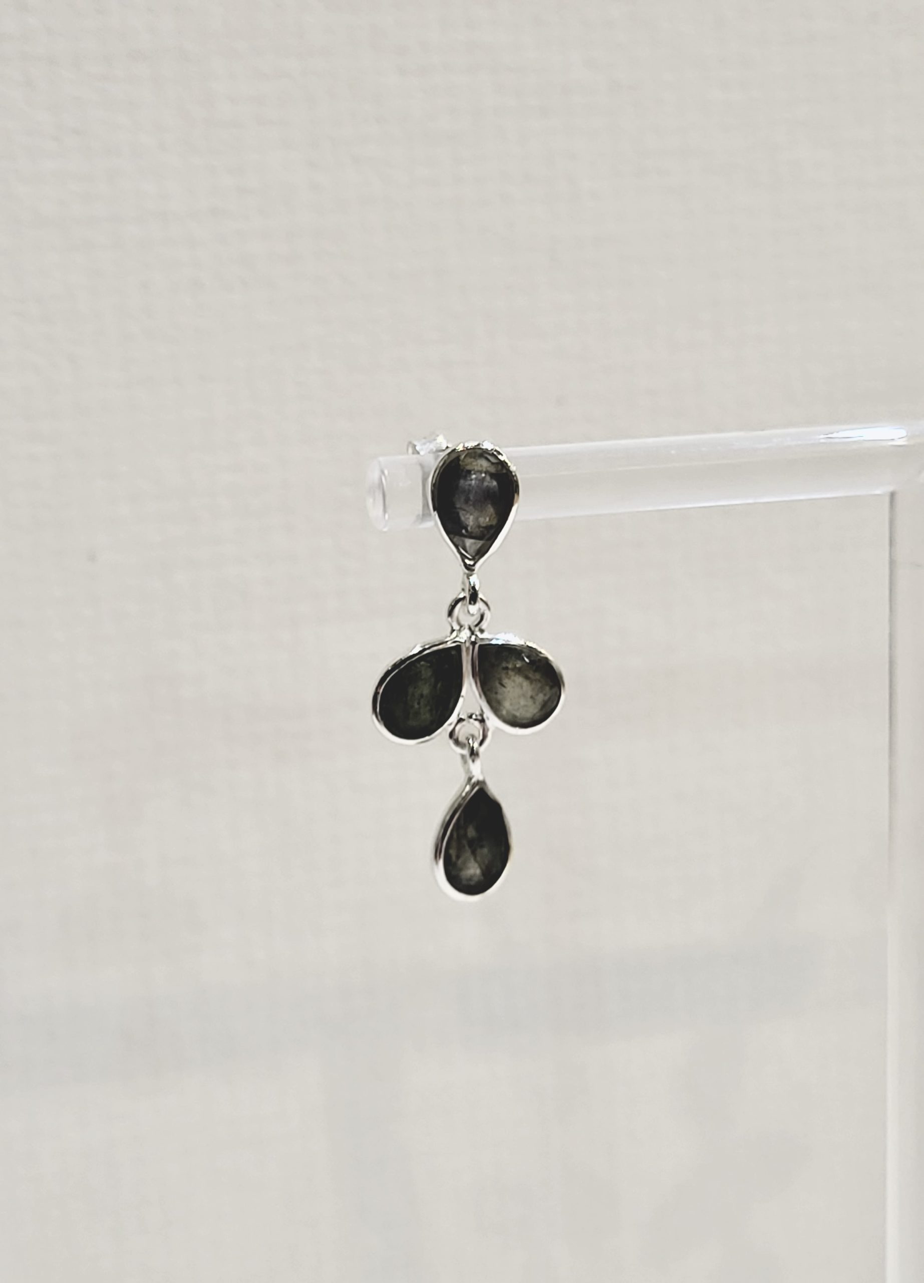 Labradorite Gemstone Drop Earrings