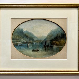 Grasmere Lake, Antique Painting, Original Oil Artwork
