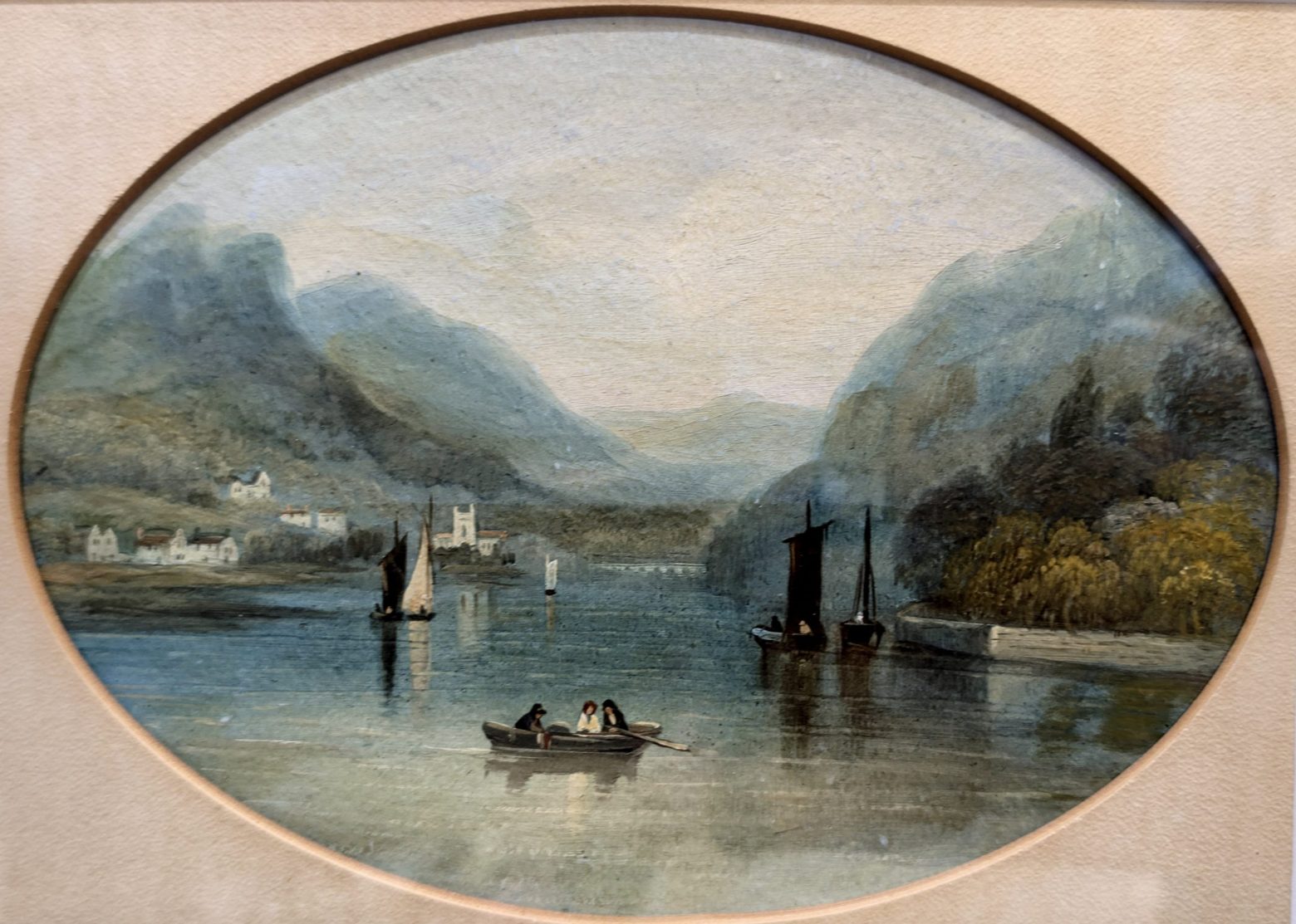 Grasmere Lake, Antique Painting, Original Oil Artwork - Image 2