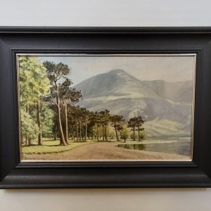 The Buttermere Pines, Landscape Painting in Oil, 1978
