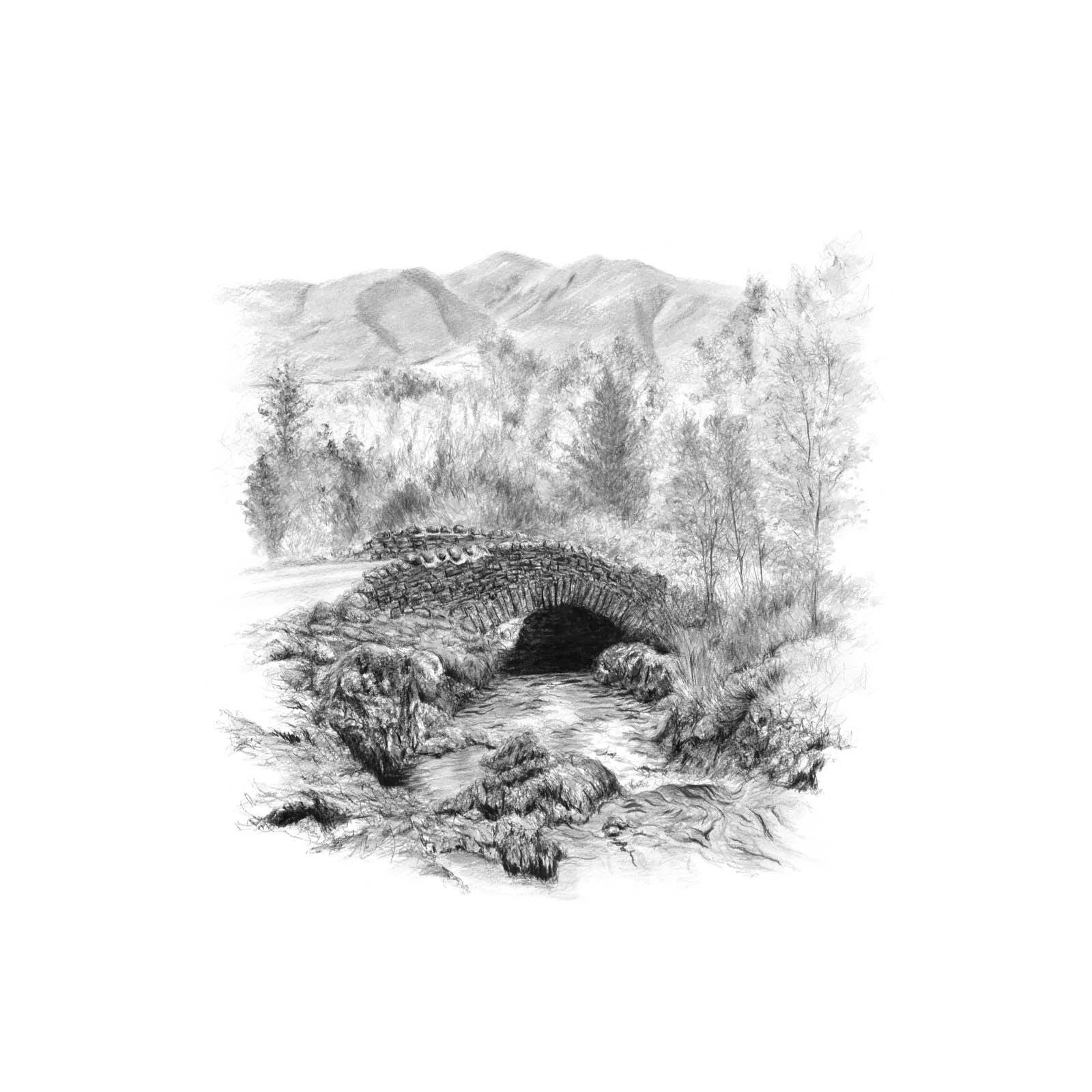 Ashness Bridge, Original Landscape by David Pooley