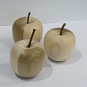 Hand turned Wooden Apple