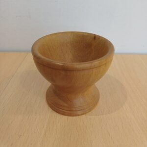 Hand turned Beech Salt Pot