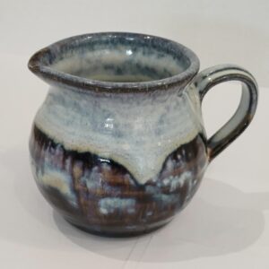 Handmade Stoneware small Jug, in Shades of Blue and Brown